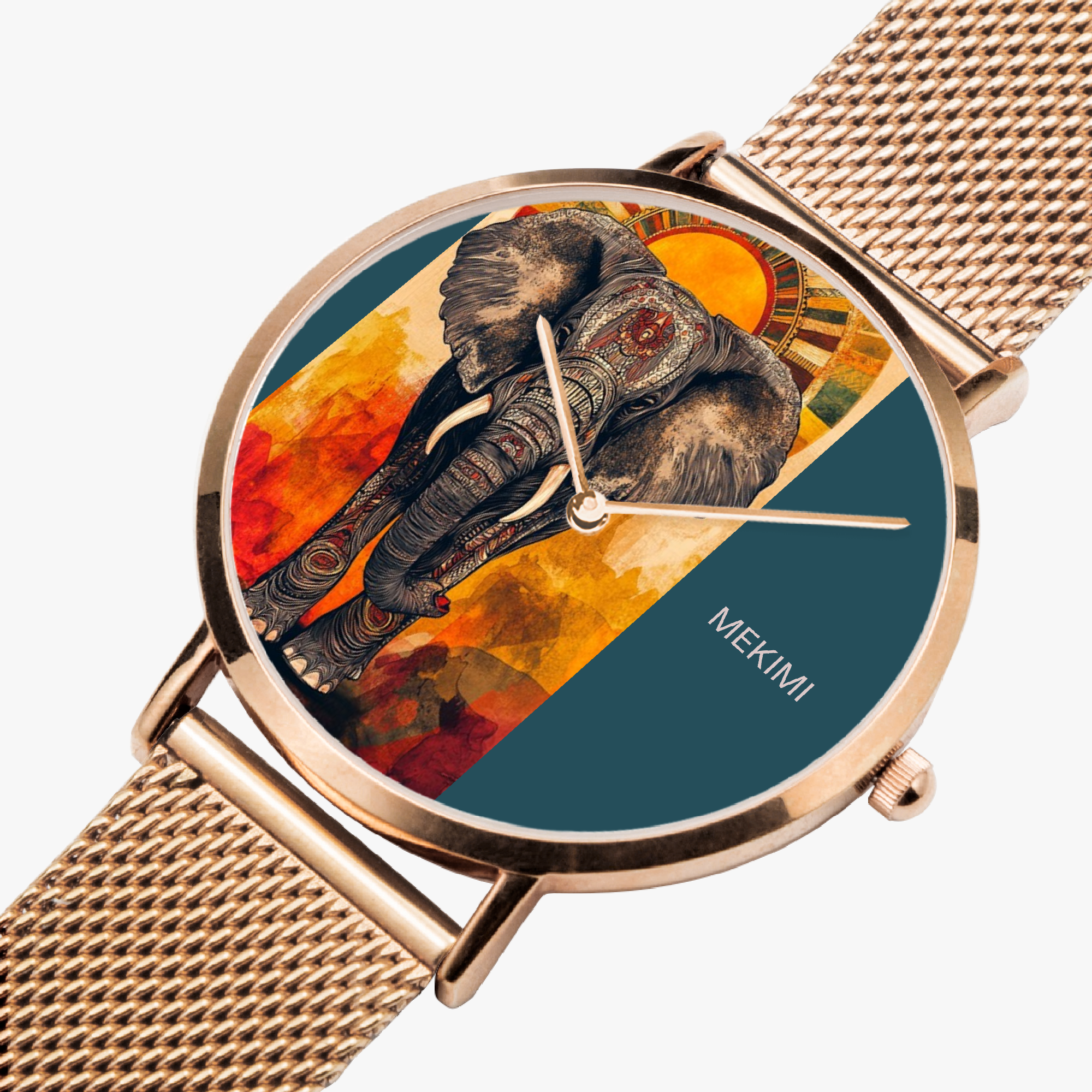 MEKIMI WATCH- Decorated Elephant Artwork Watch