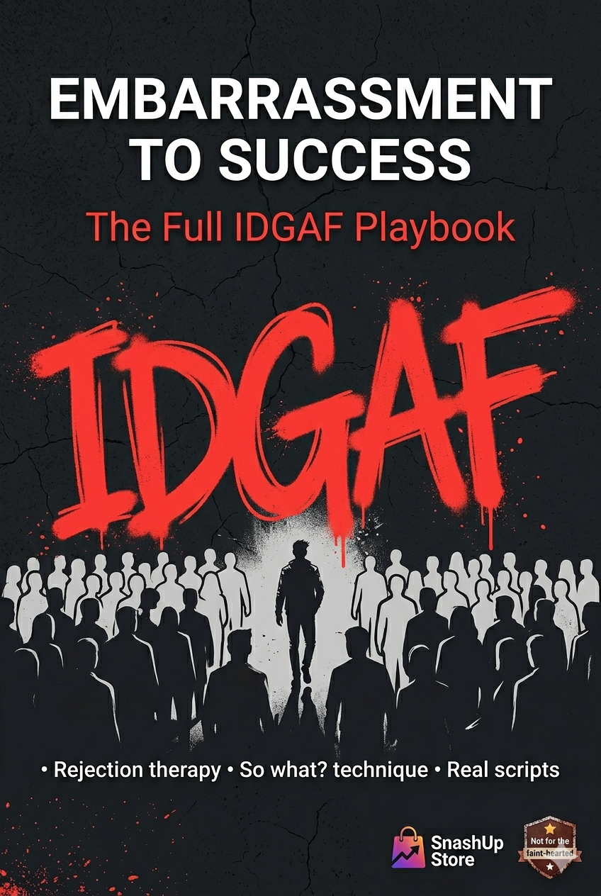 Embarrassment To Success: The Full IDGAF Playbook