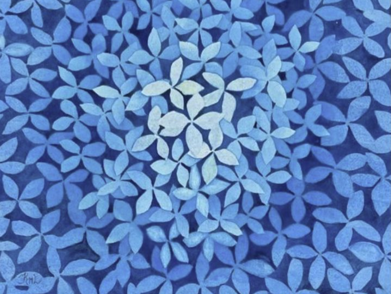 Painting Watercolor Flower Hydrangea Blue Art