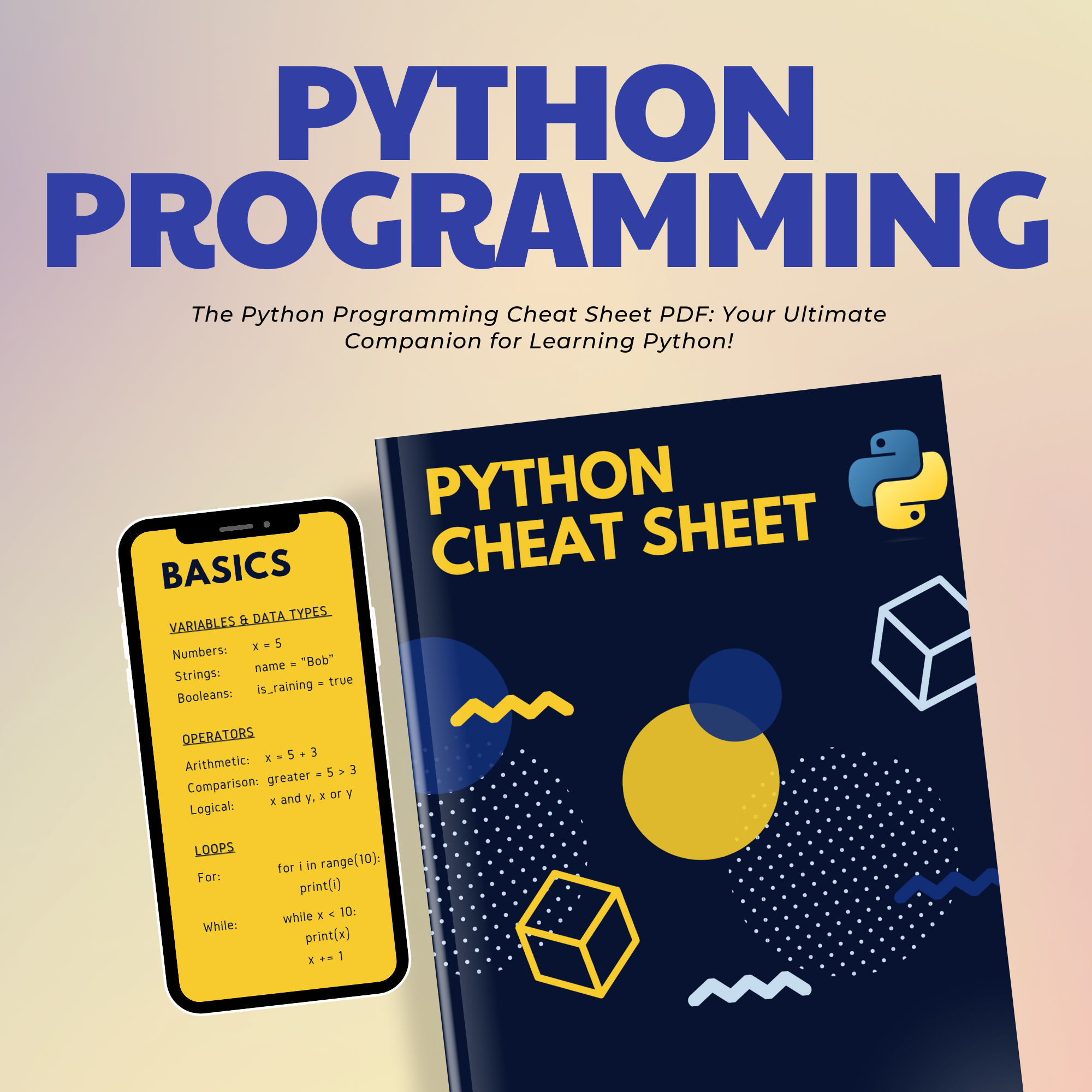 Beginner Python Programming Cheat Sheet