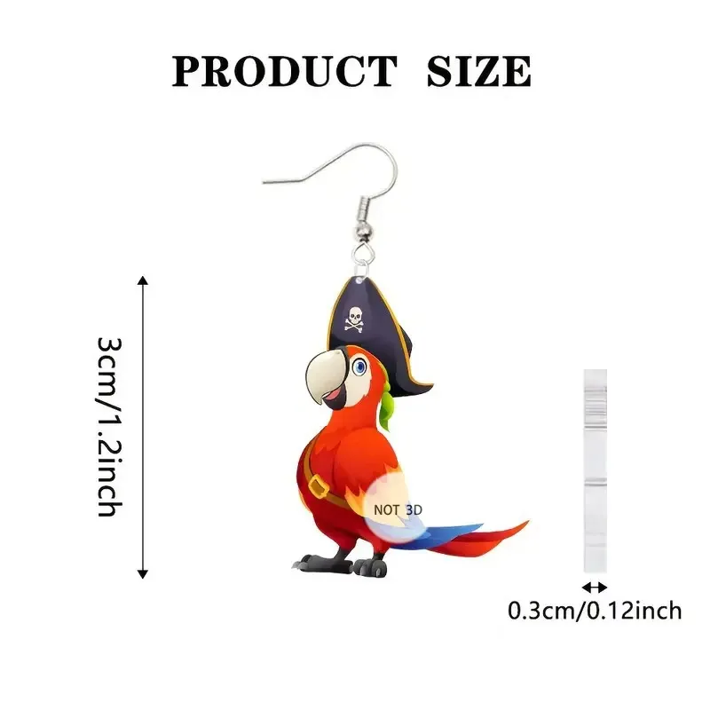 MEKIMI JEWELRY- Pirate Parrot
