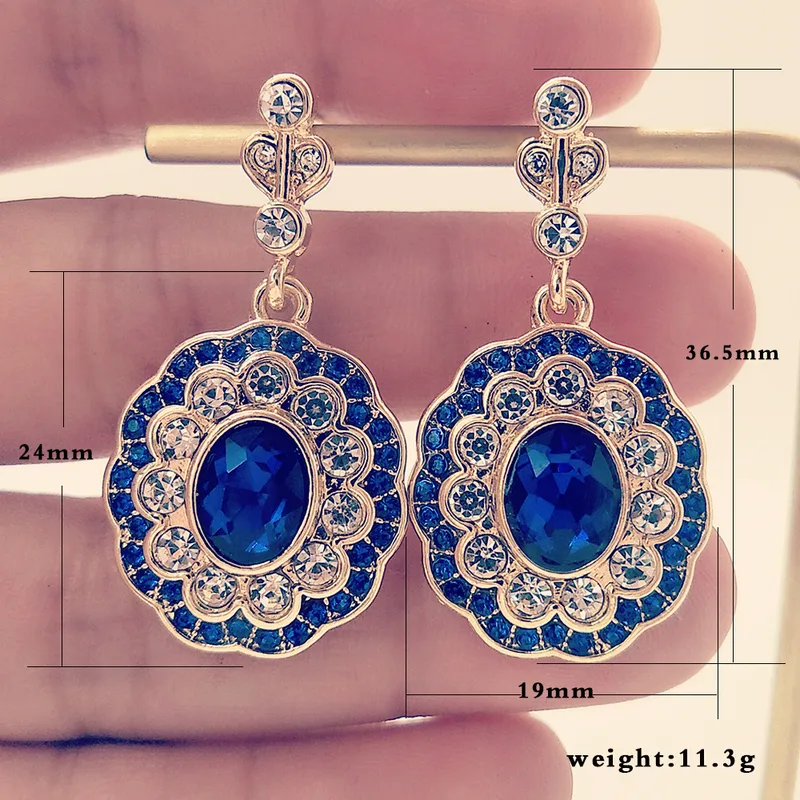 MEKIMI JEWELRY- Creative Sapphire  Rhinestone