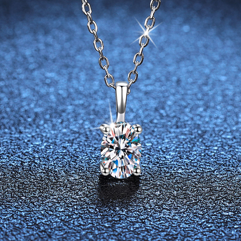 Vetra Premium 1-Karat D Color Moissanite Necklace