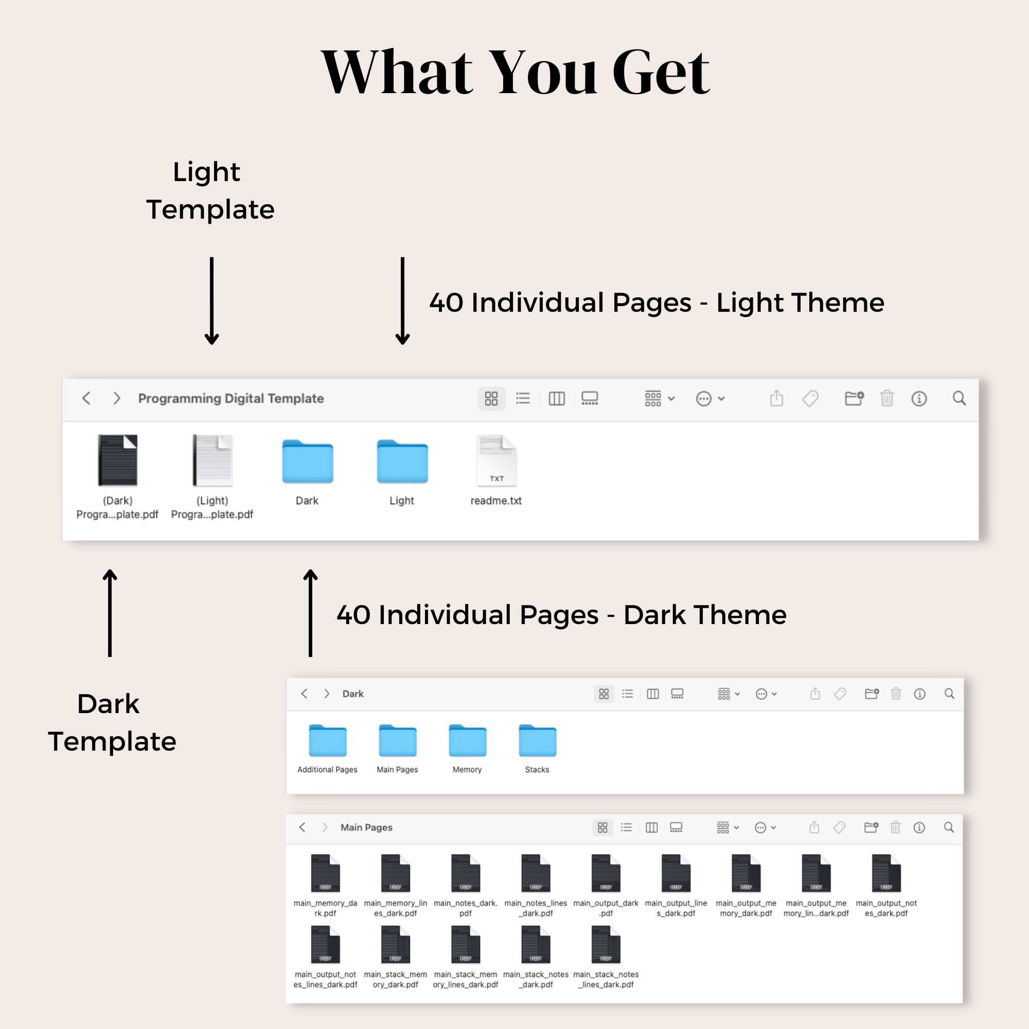 Coding/Programming Template Digital Notebook