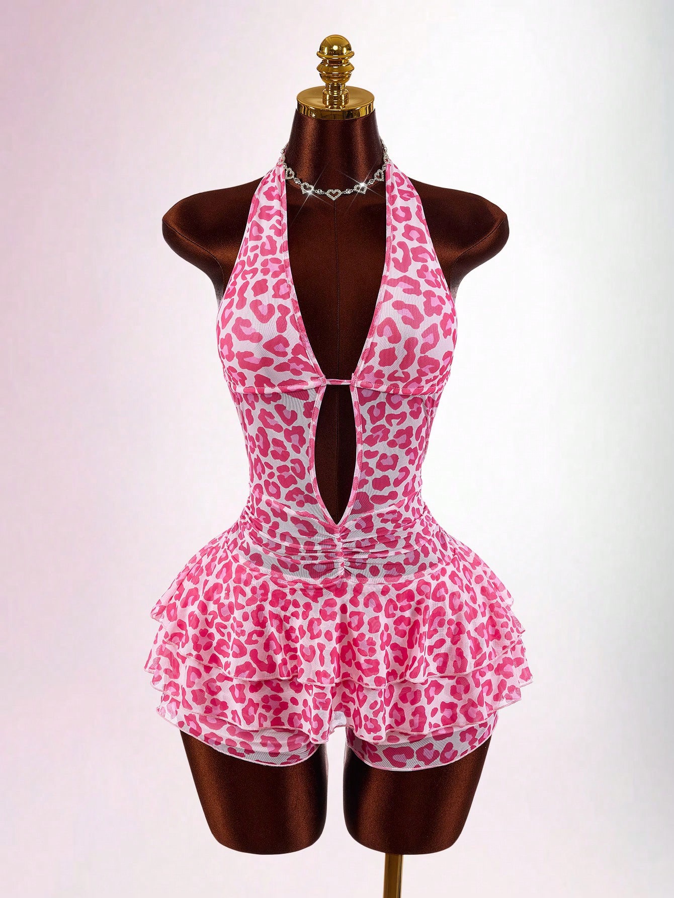 Pink leopard Romper💕🐆