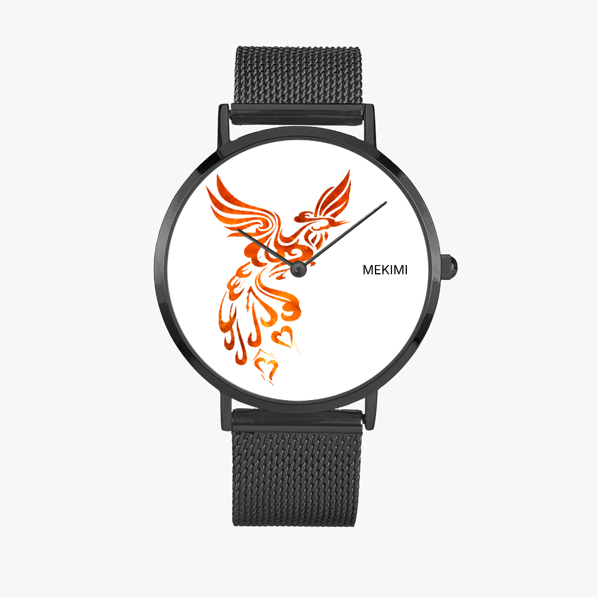 MEKIMI WATCH- Orange Phoenix Design Watch