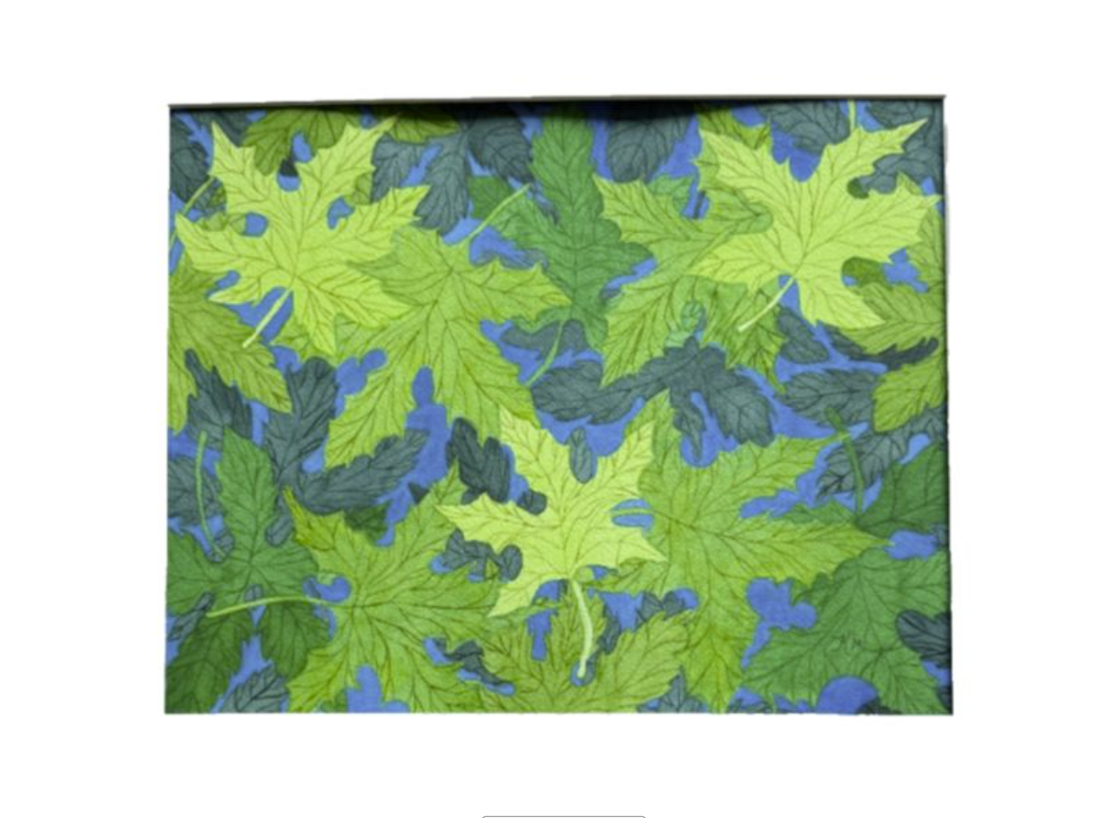 Painting Watercolor Leaves Spring Green Blue Art