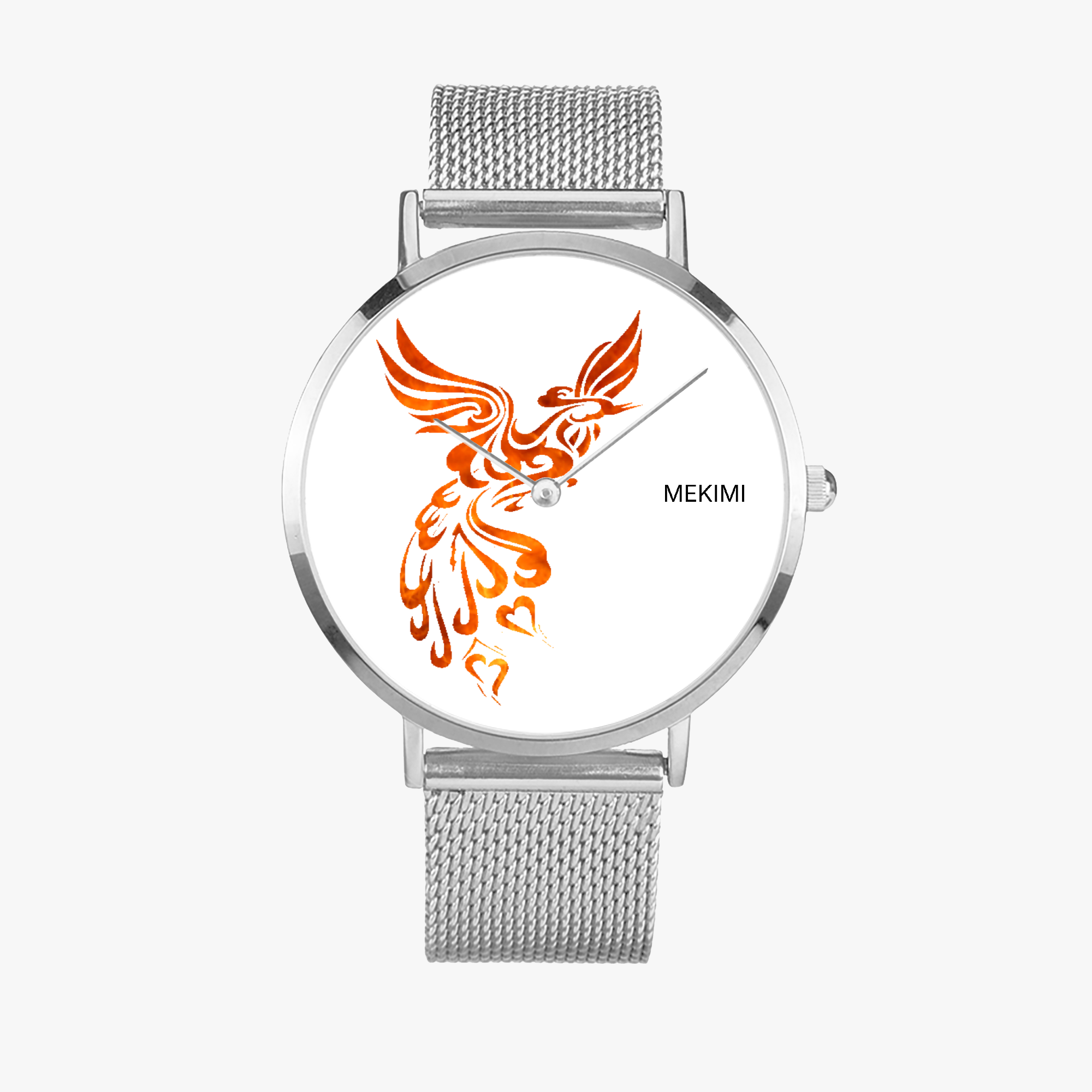 MEKIMI WATCH- Orange Phoenix Design Watch