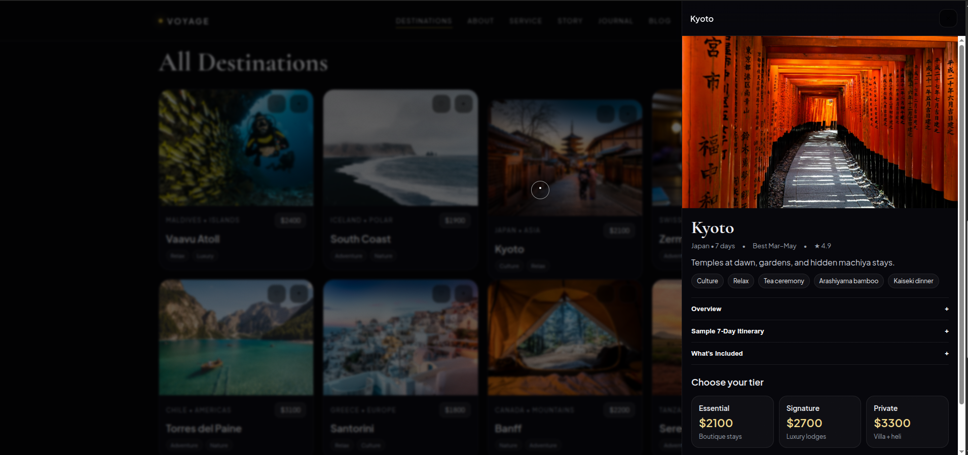 VOYAGE — Luxury Travel