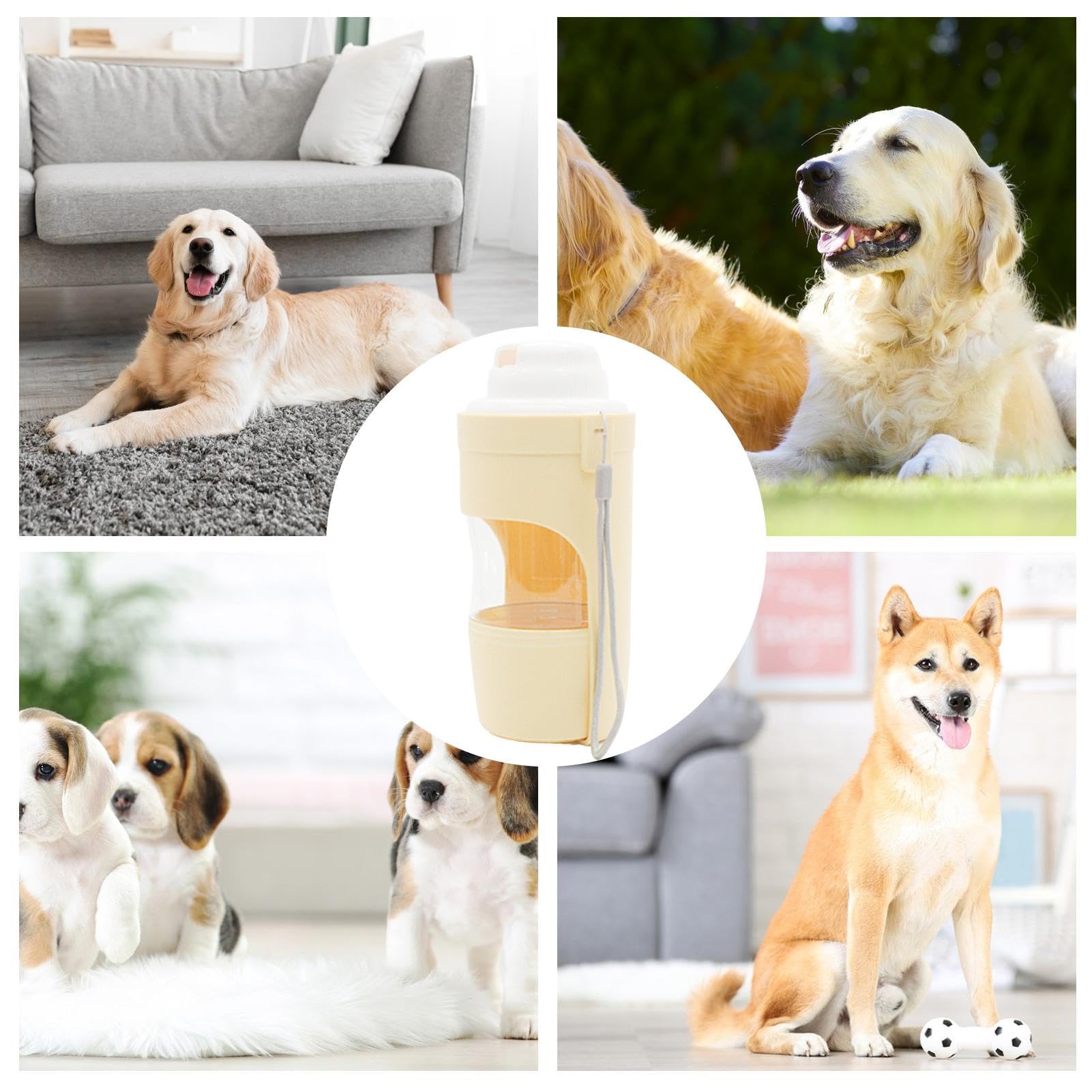 Premium 2-in-1 Dog Travel Water Bottle & Food