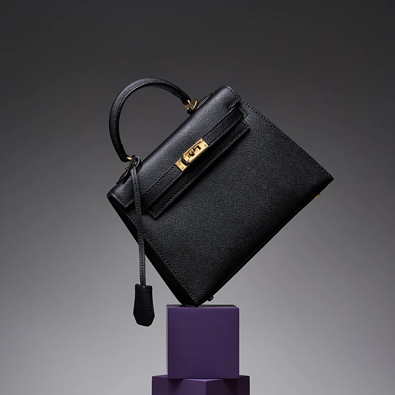 MAKOM BAGS - Fashionable Mini Leather Kelly Bag