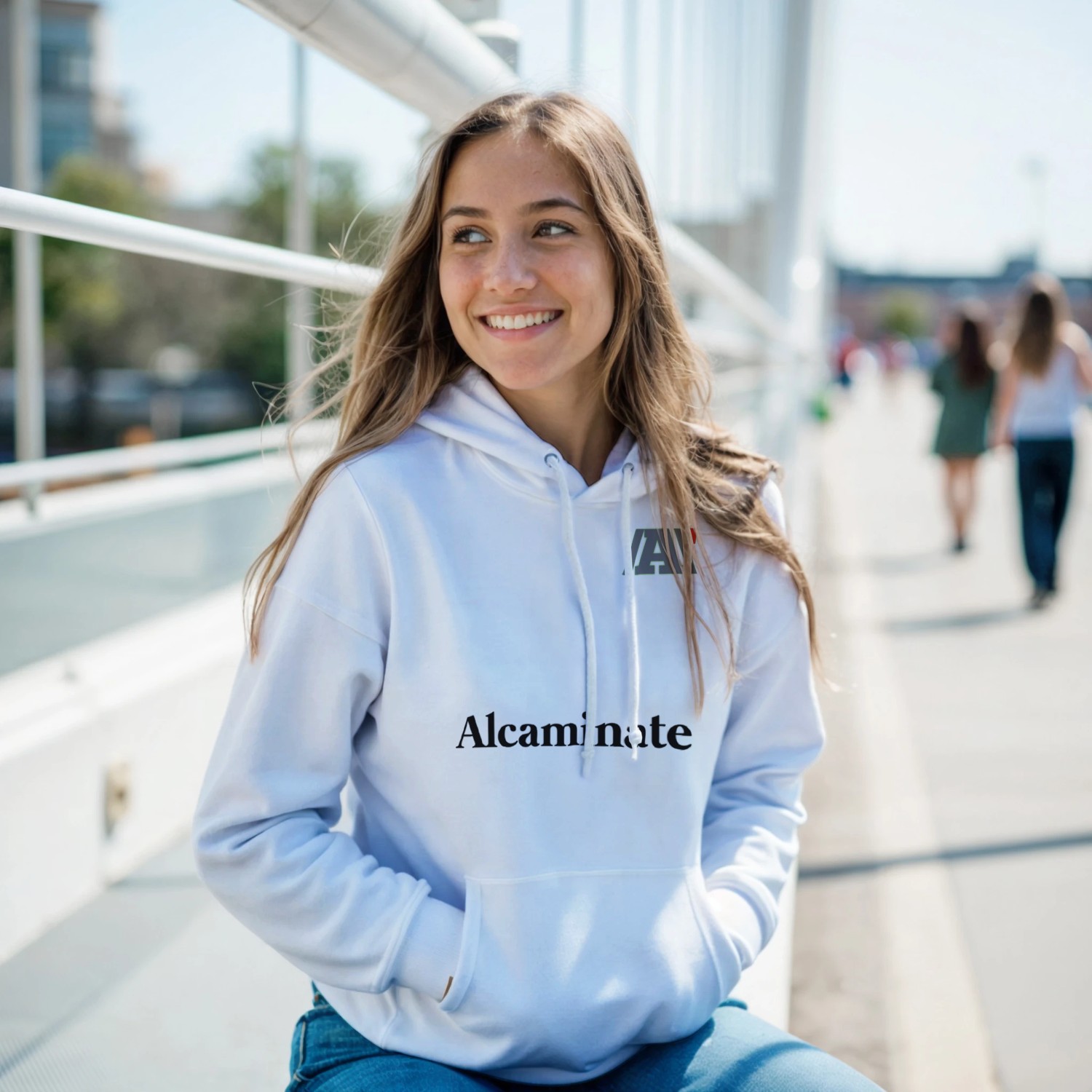 Alcaminate woman's hoodie