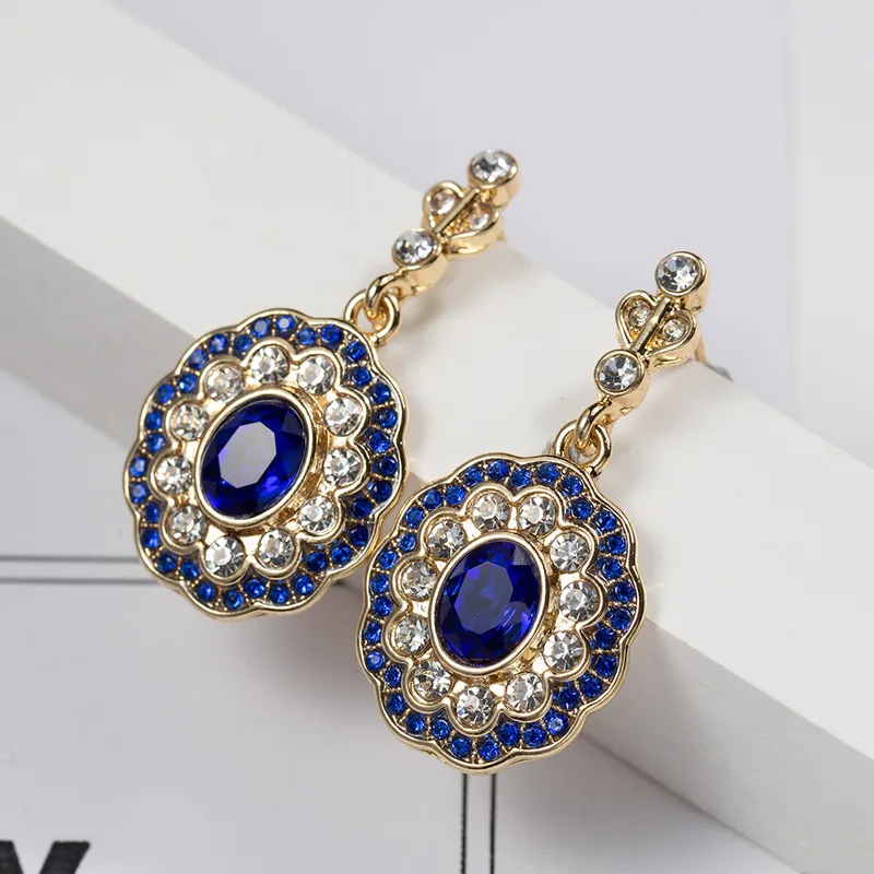 MEKIMI JEWELRY- Creative Sapphire  Rhinestone