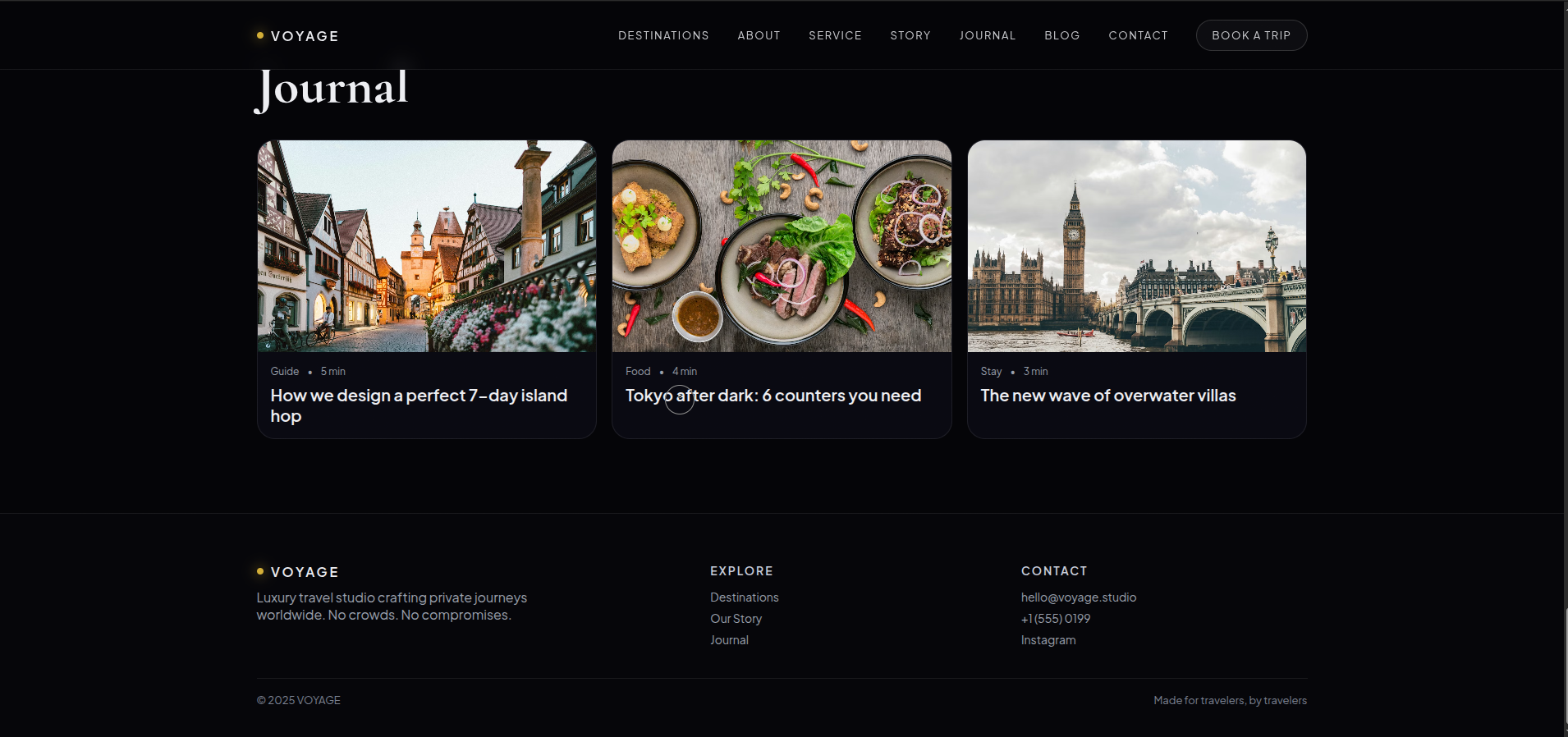 VOYAGE — Luxury Travel