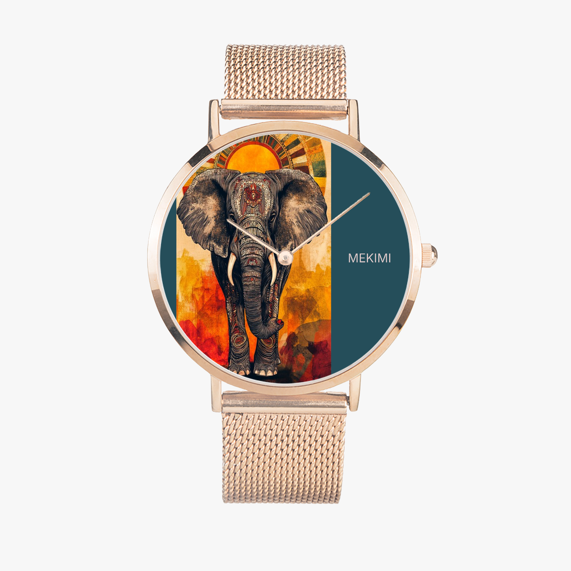 MEKIMI WATCH- Decorated Elephant Artwork Watch