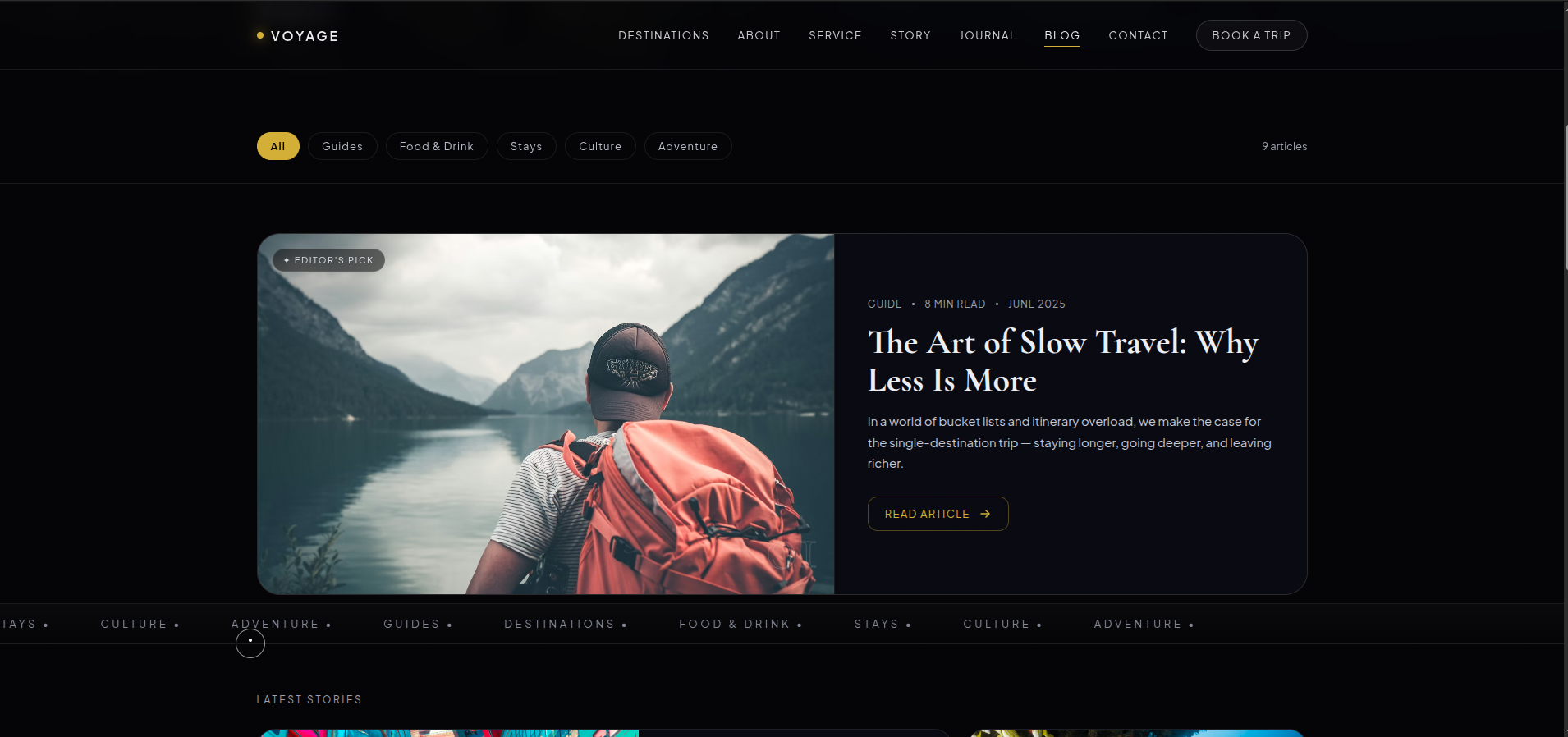 VOYAGE — Luxury Travel