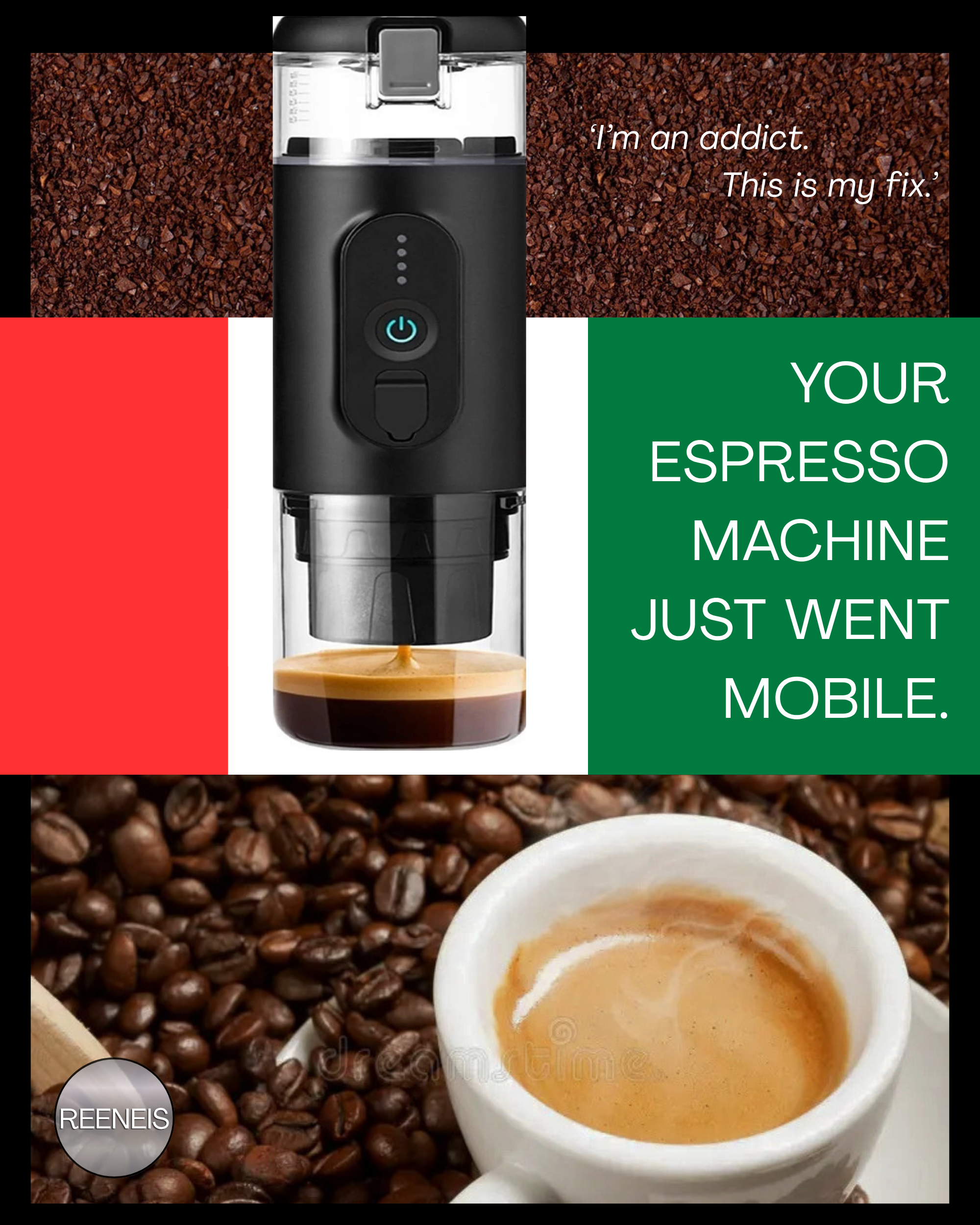 Portable Rechargeable Espresso Brewing Machine