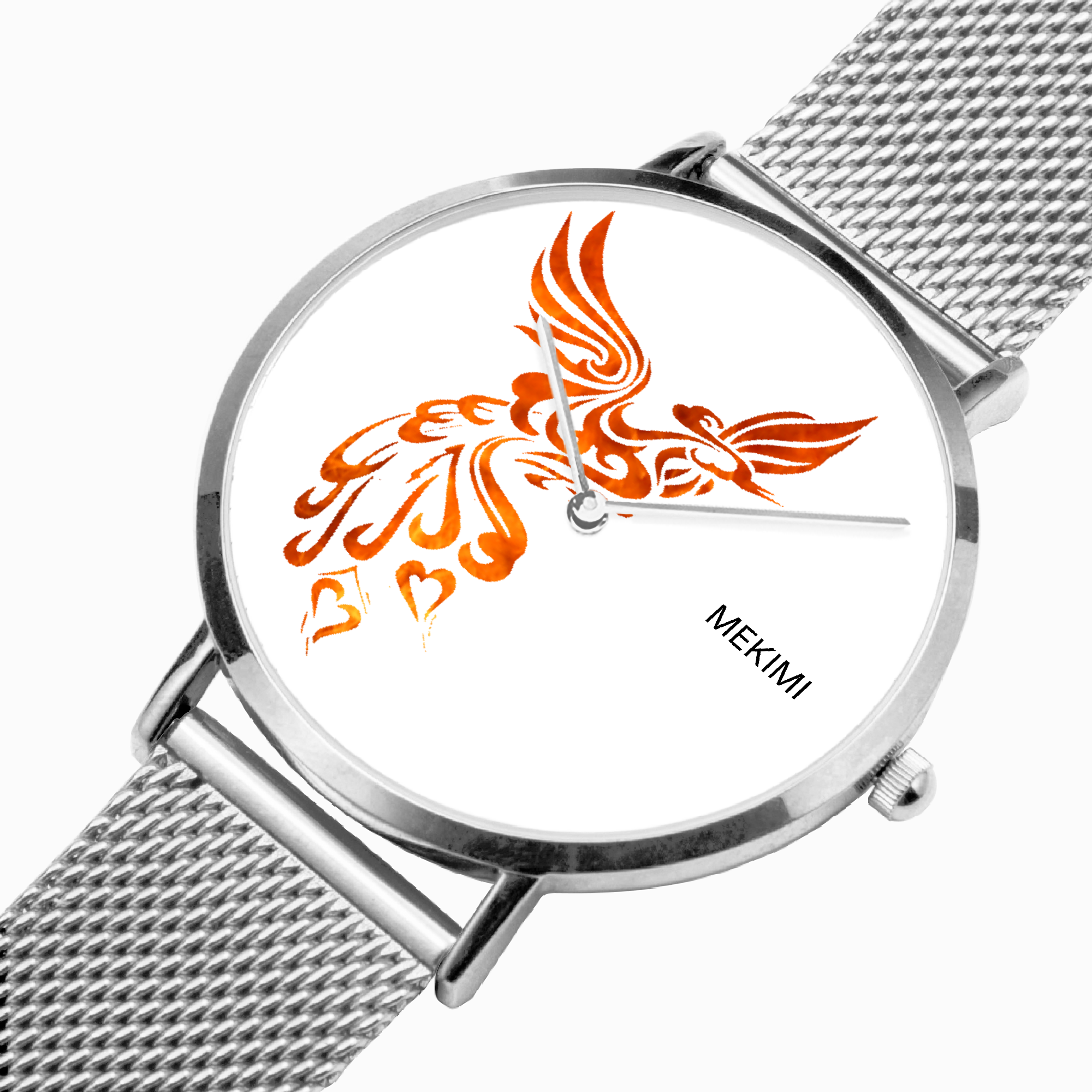 MEKIMI WATCH- Orange Phoenix Design Watch
