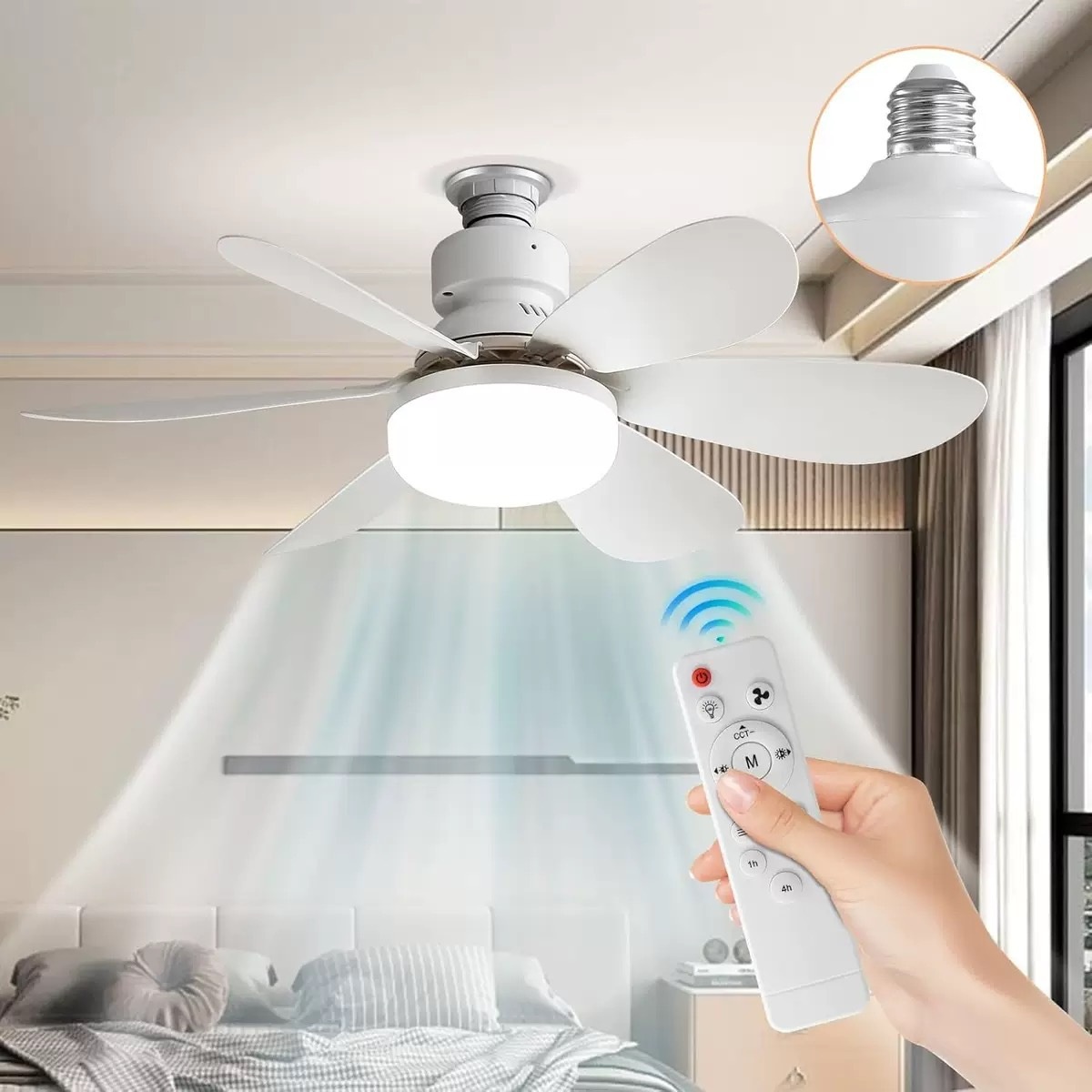 Detachable Fan Blade Ceiling Fan Lights