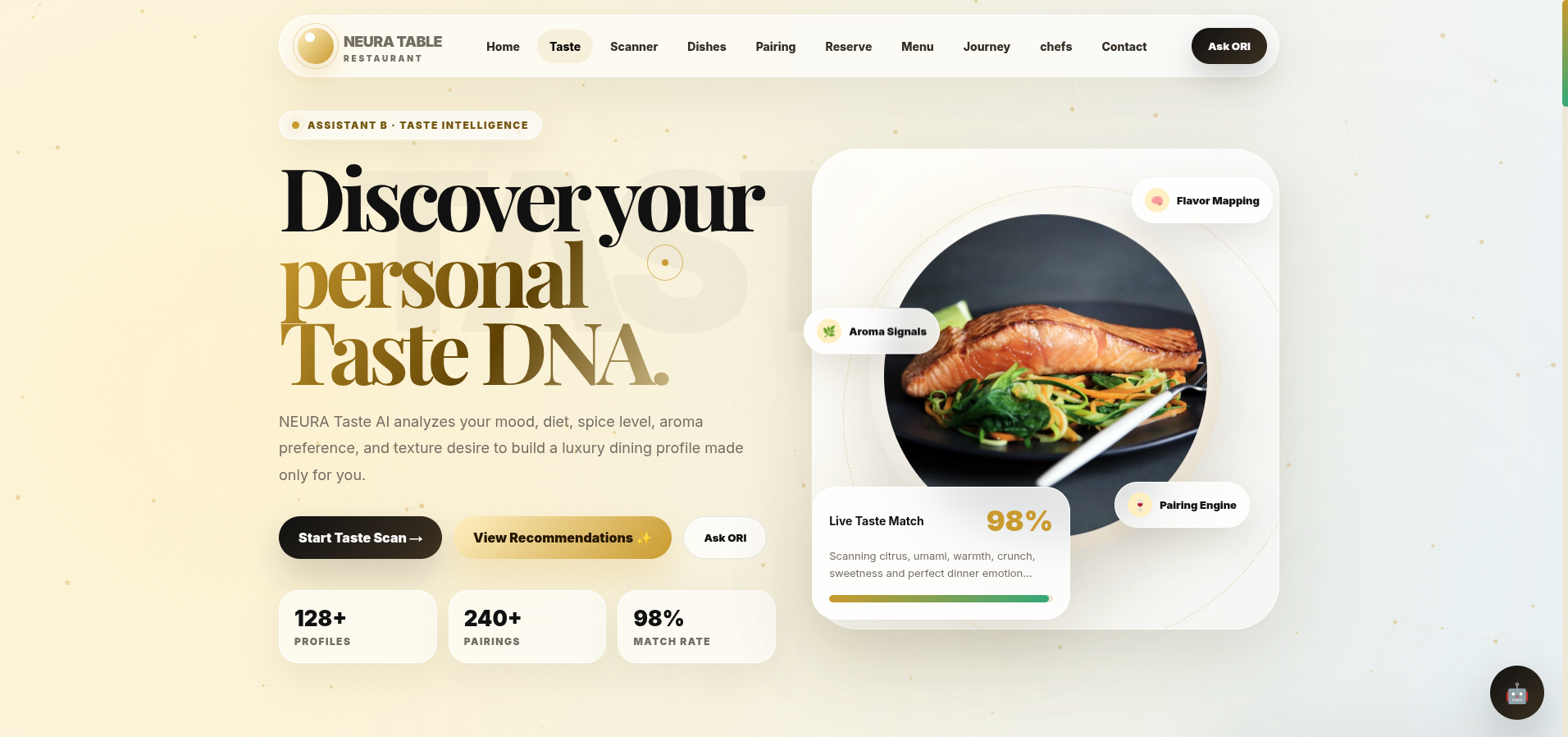 NEURA TABLE | Full Restaurant
