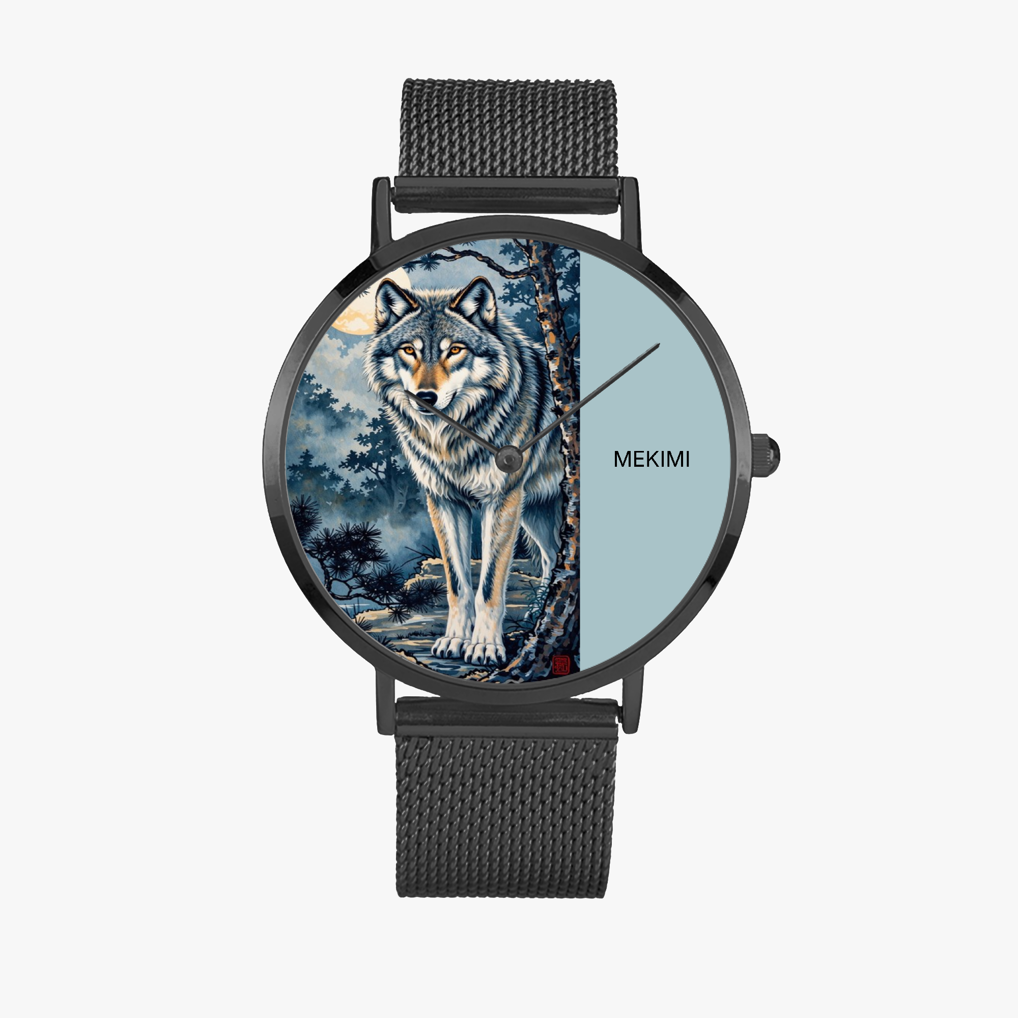 MEKIMI WATCH-Moonlit Wolf Guardian Watch
