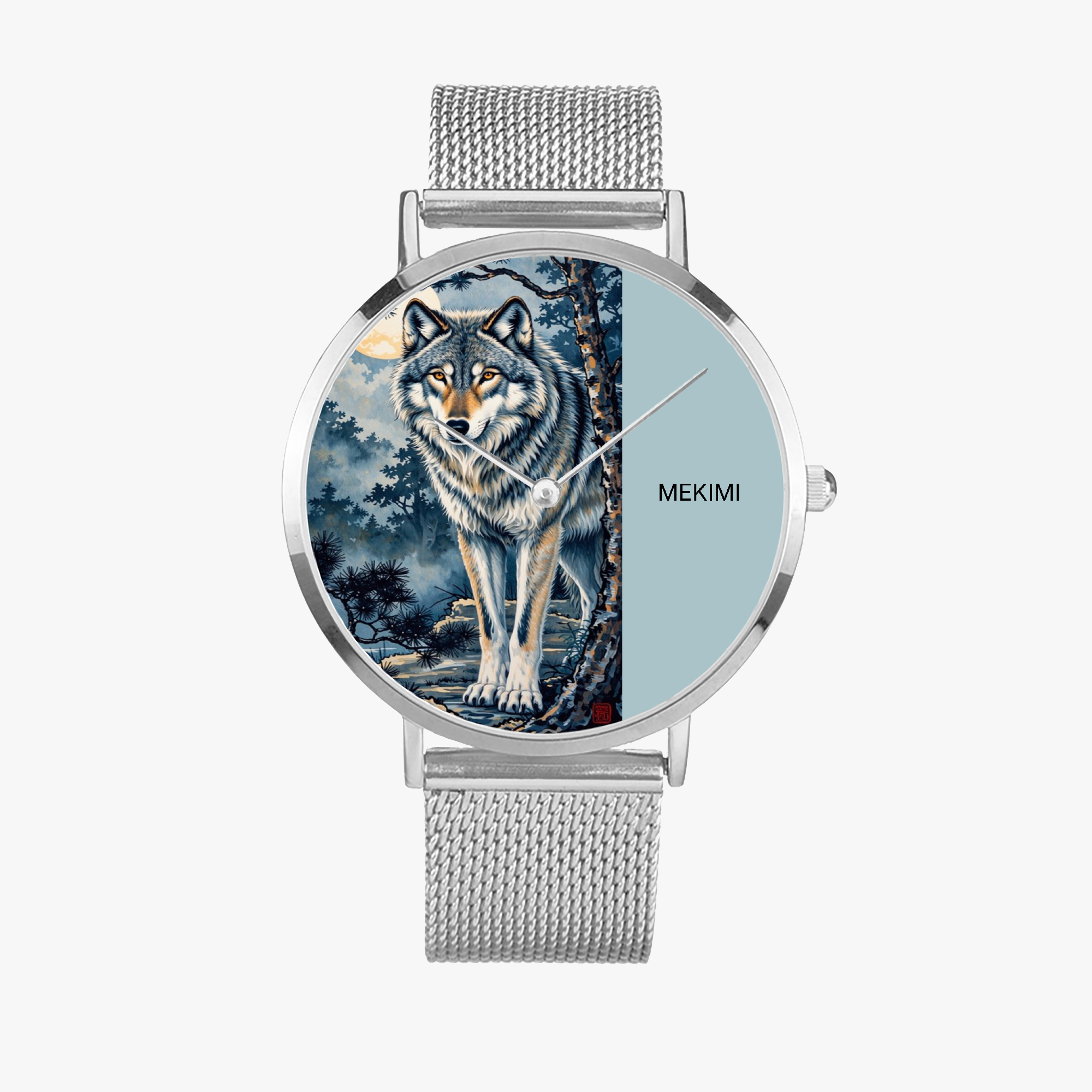 MEKIMI WATCH-Moonlit Wolf Guardian Watch