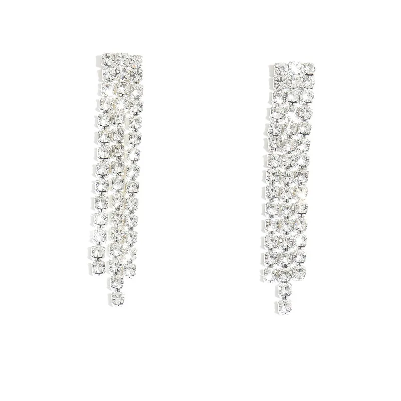 MEKIMI JEWELRY- Elegant Long Tassel Chain Earrings