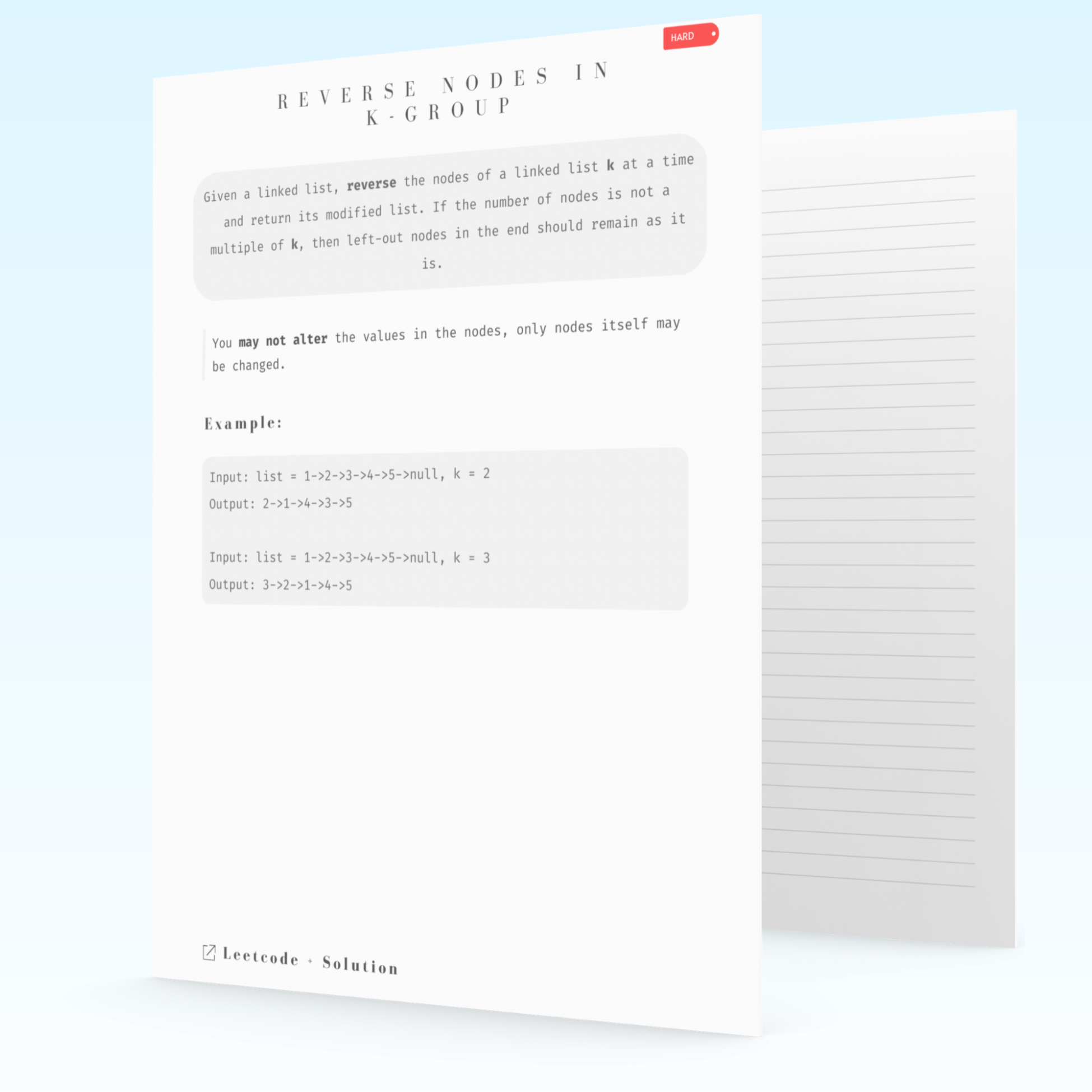 20 Coding Interview Problems Practice on Paper/PDF