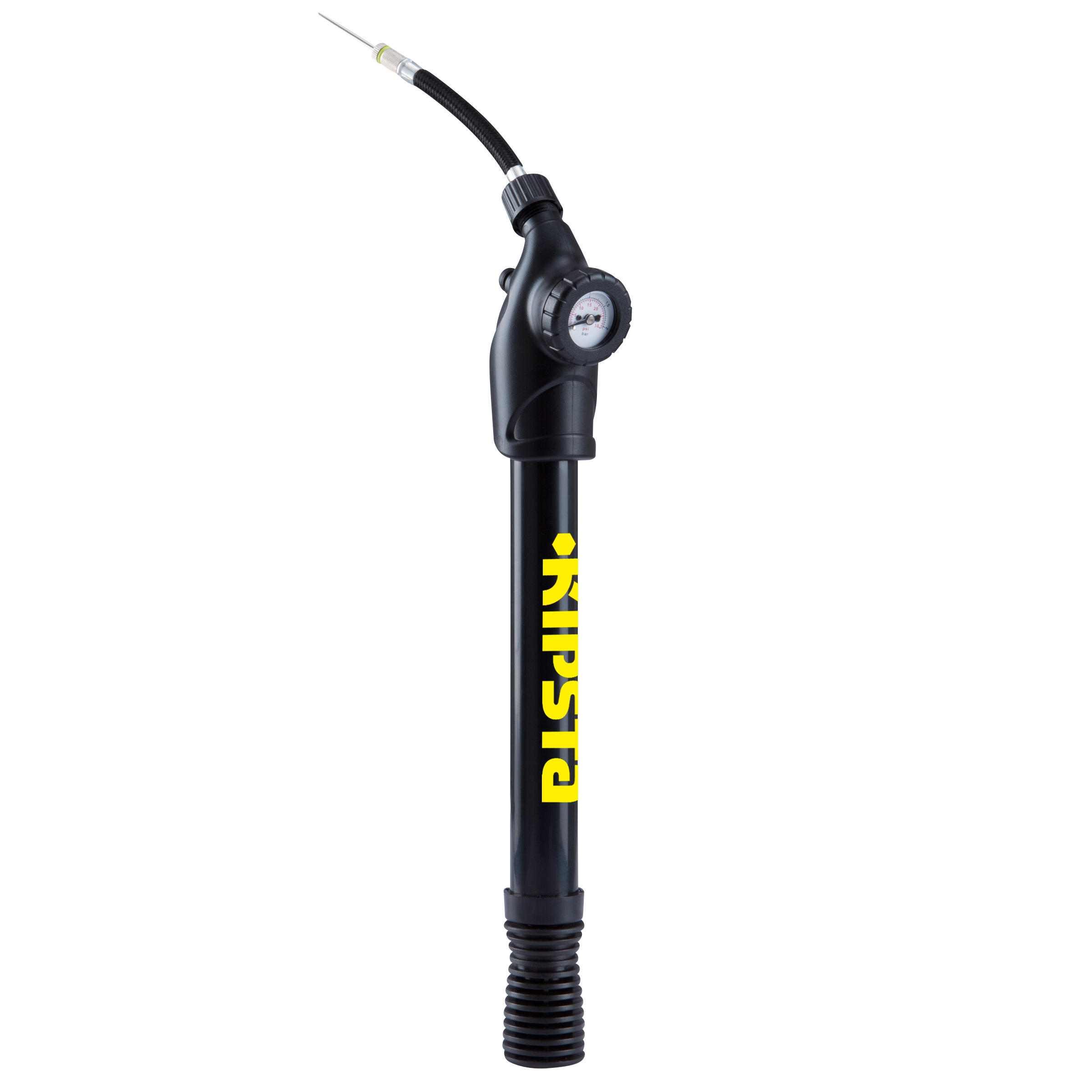 Dual-Action Soccer Pump with Pressure Gauge