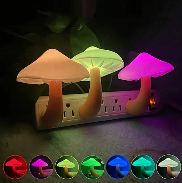 LED Night Light Mushroom Wall