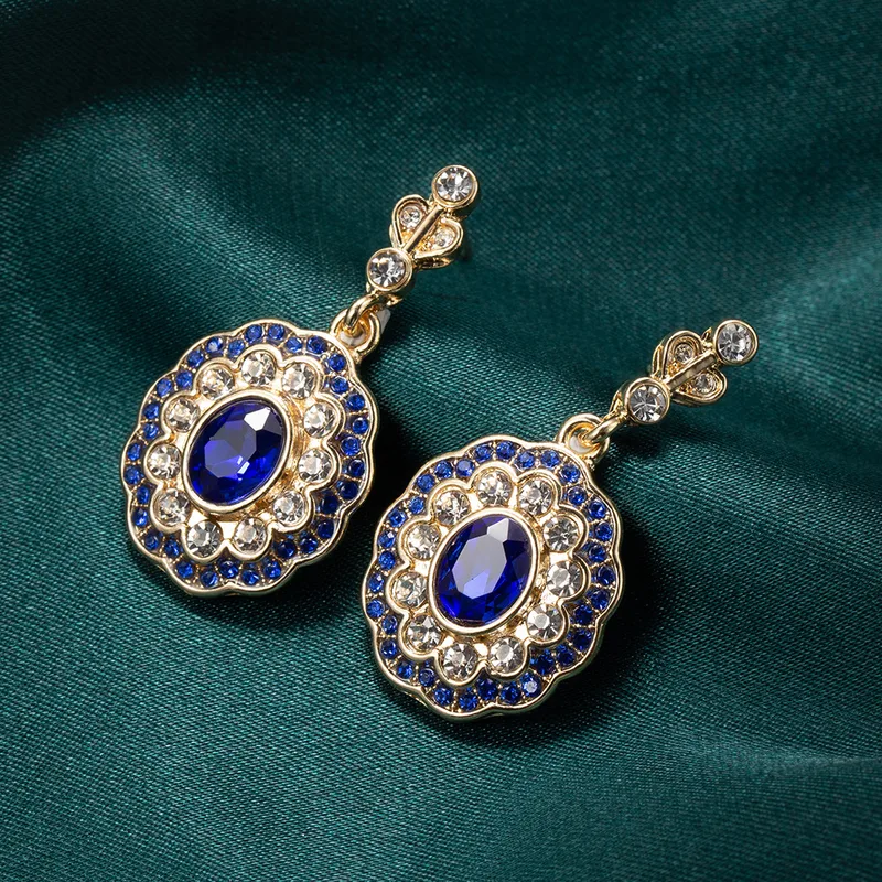 MEKIMI JEWELRY- Creative Sapphire  Rhinestone