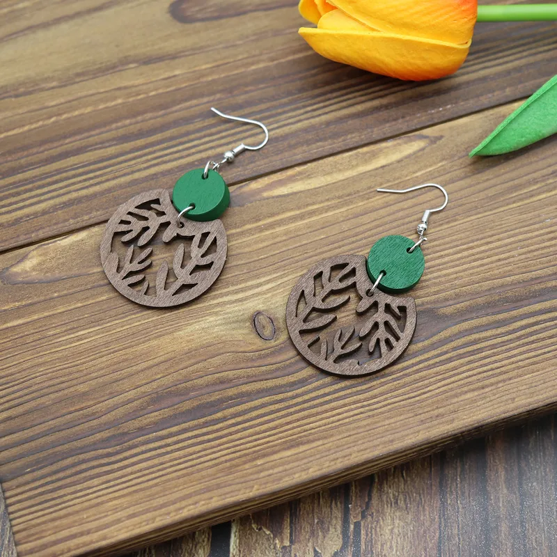 MEKIMI JEWELRY-Vintage Style Wood