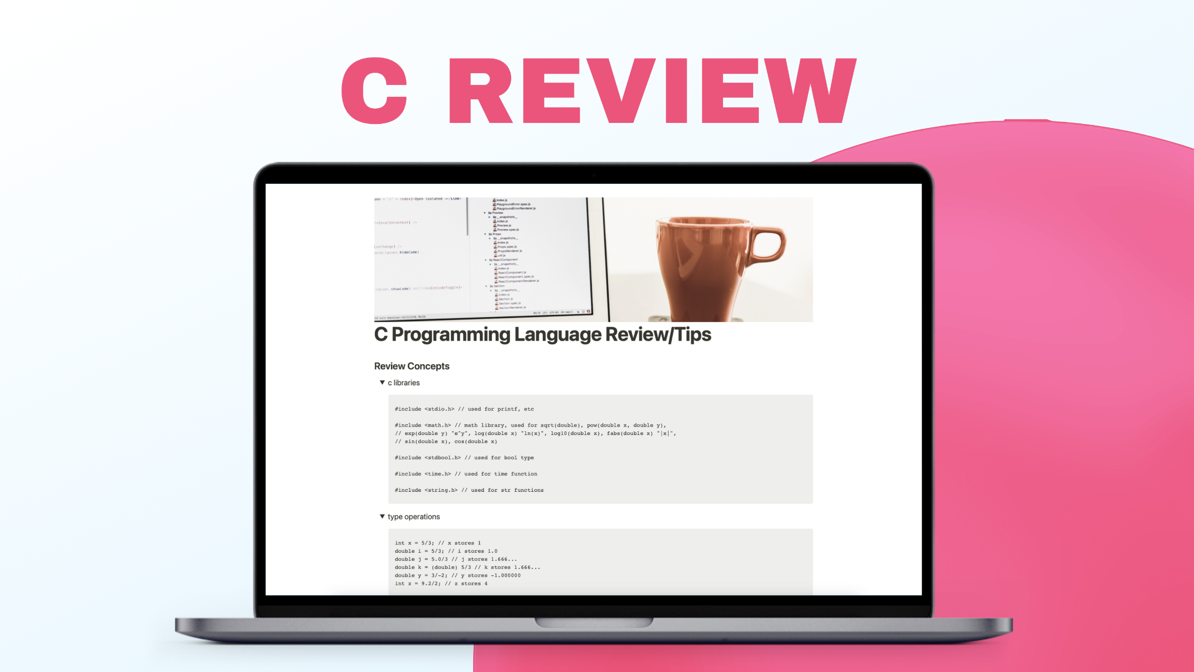 The C Programming Guide/Cheat Sheet (PDF)