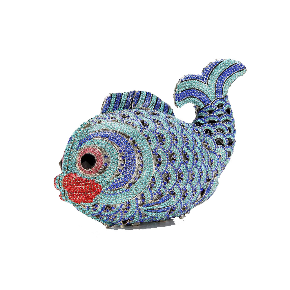 Fish Rhinestone Clutch for Weddings