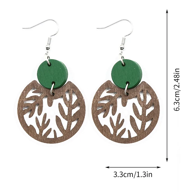 MEKIMI JEWELRY-Vintage Style Wood