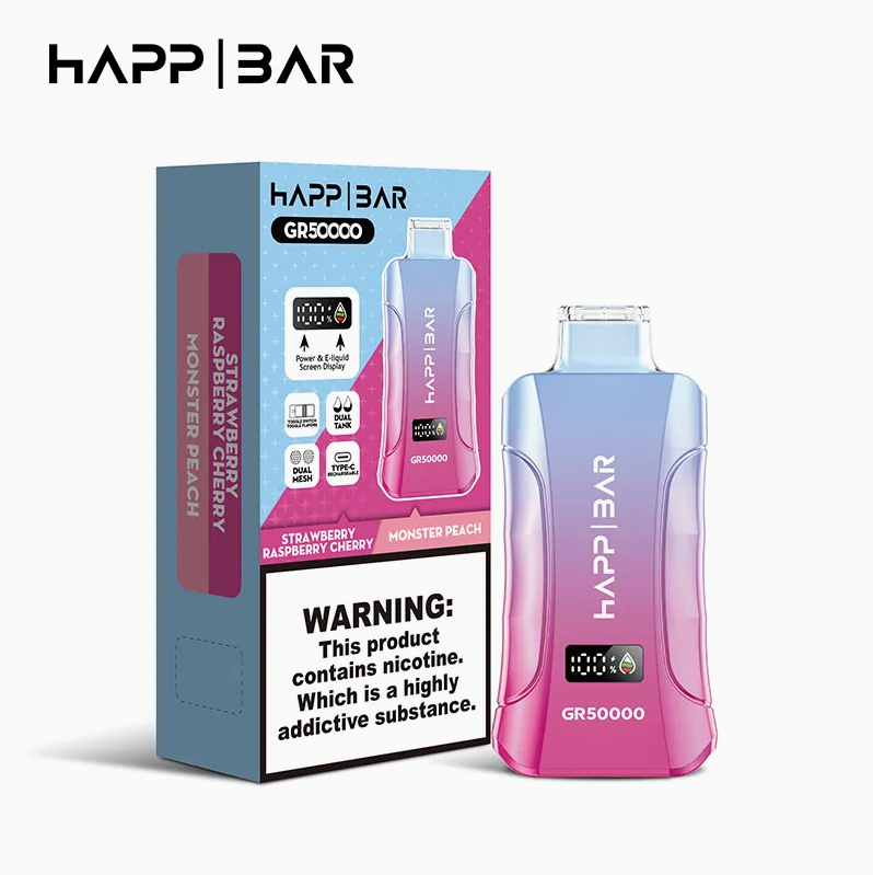 HAPP BAR Strawberry Raspberry Cherry&Monster Peach