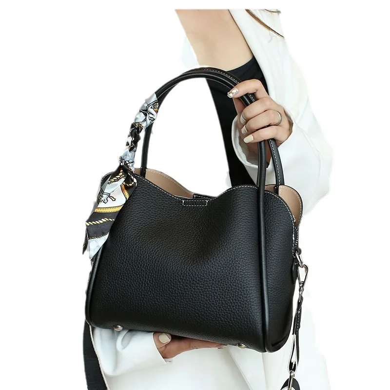 MAKOM BAGS- Soft Leather Bucket Bag