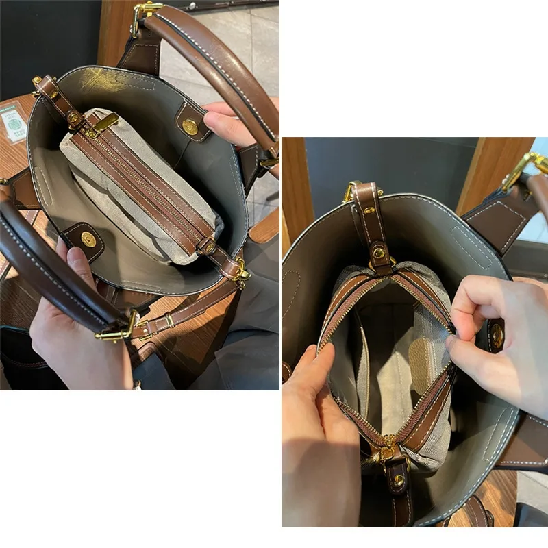 MAKOM BAGS- Leather Bucket Bag