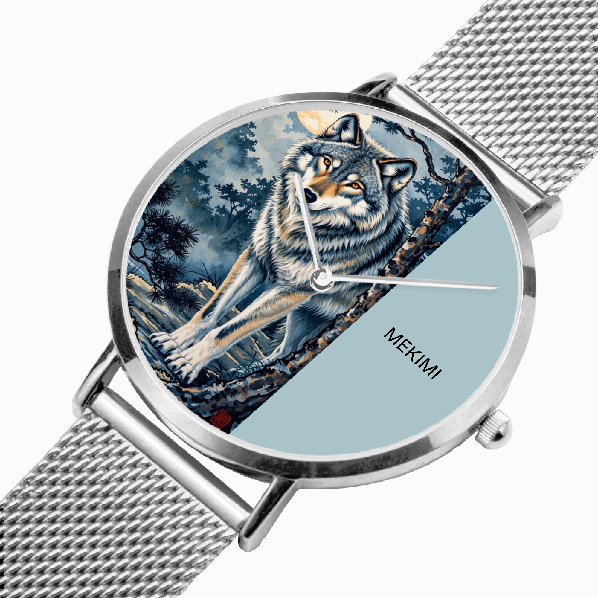 MEKIMI WATCH-Moonlit Wolf Guardian Watch