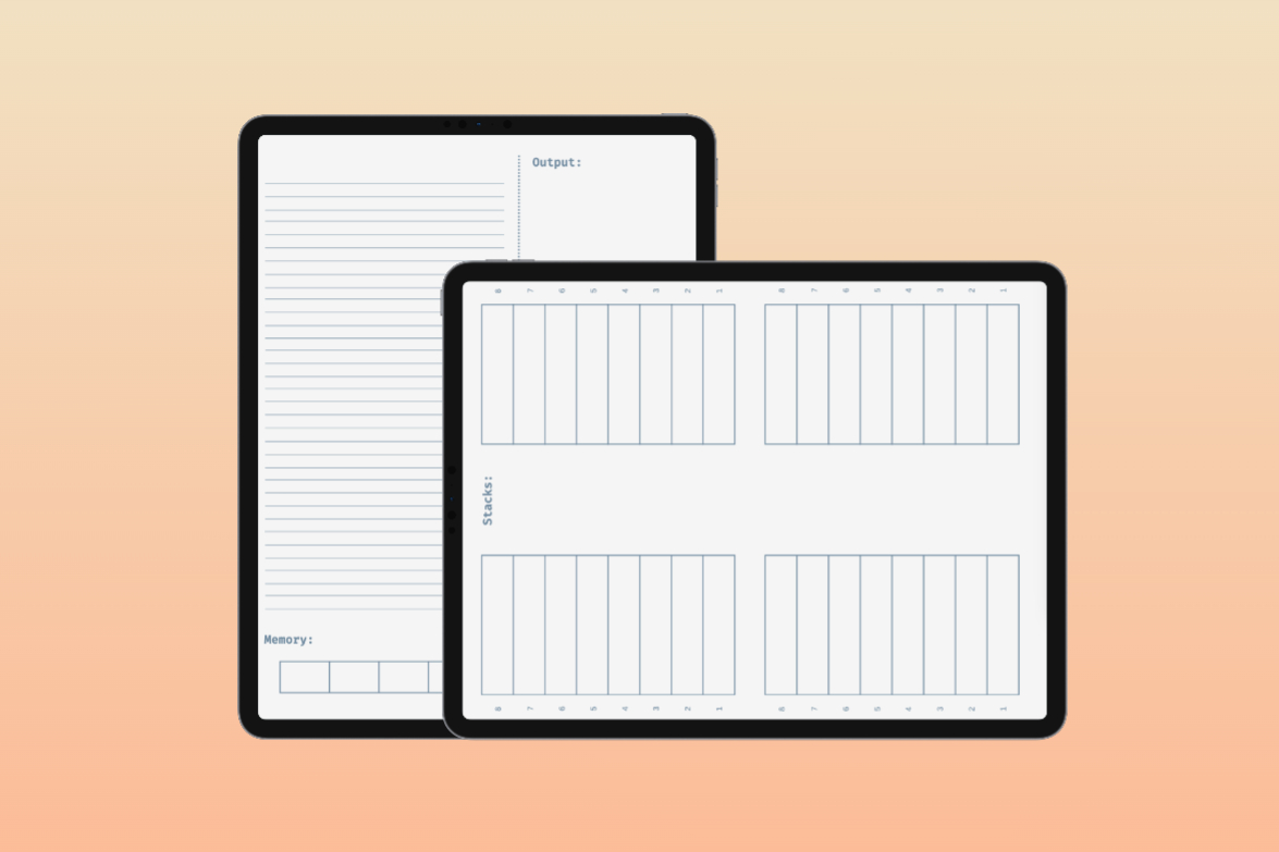 Coding/Programming Template Digital Notebook