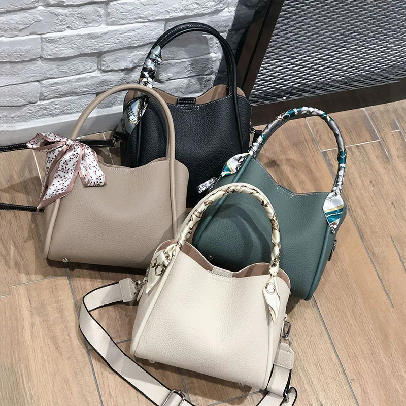 MAKOM BAGS- Soft Leather Bucket Bag