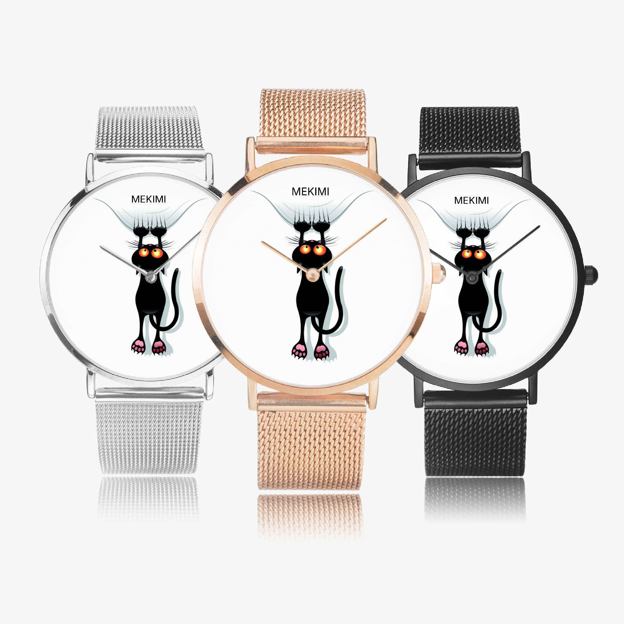 MEKIMI WATCH-Amusing Black Cat Watch