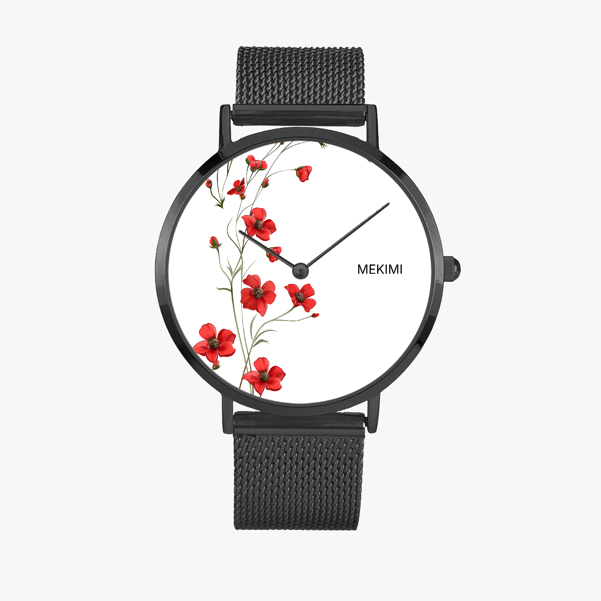 MEKIMI WATCH- Red flowers Watch