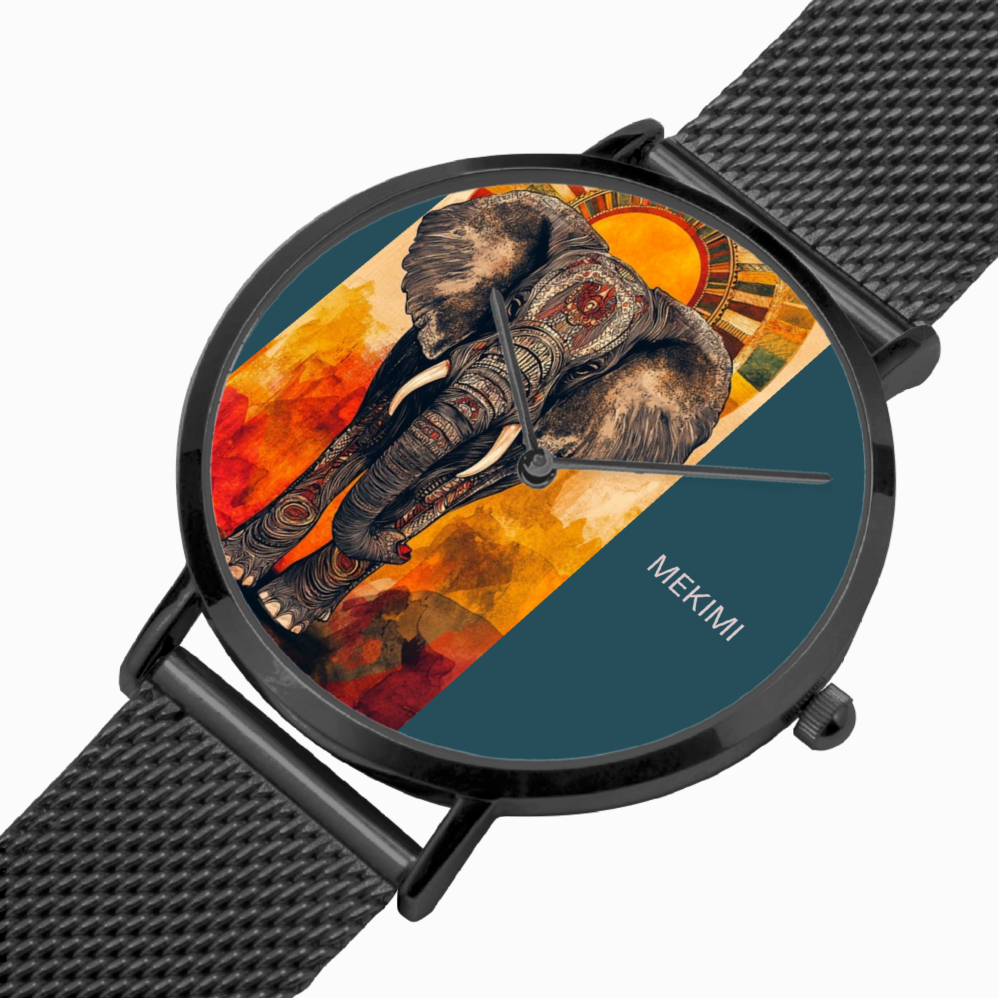 MEKIMI WATCH- Decorated Elephant Artwork Watch