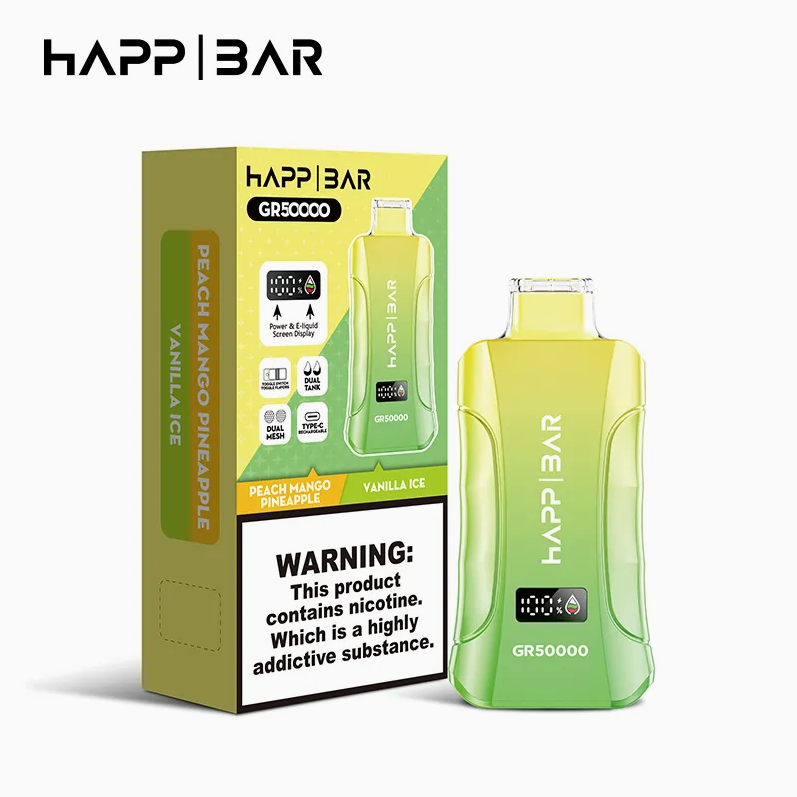 HAPP BAR Peach Mango Pineapple & Vanilla Ice