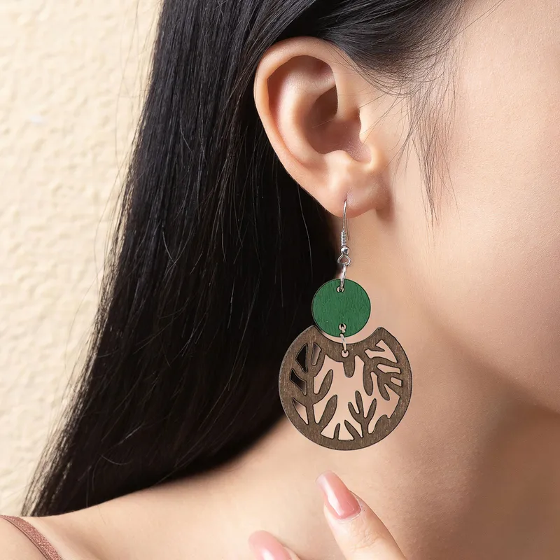 MEKIMI JEWELRY-Vintage Style Wood