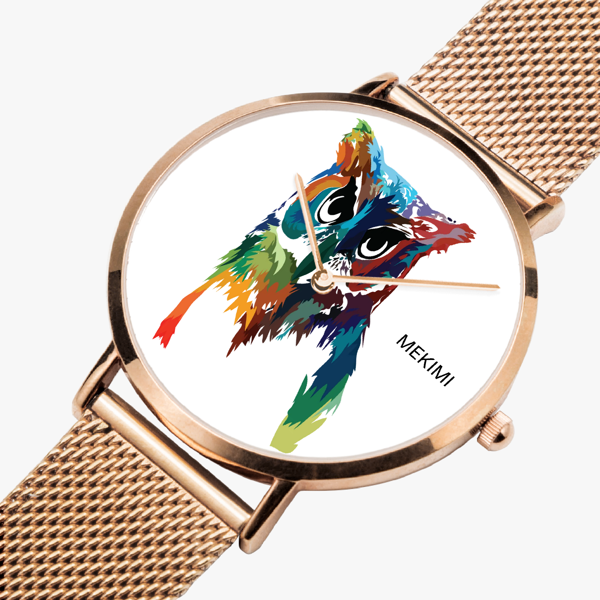 MEKIMI WATCH- Colorful Owl Artwork Watch