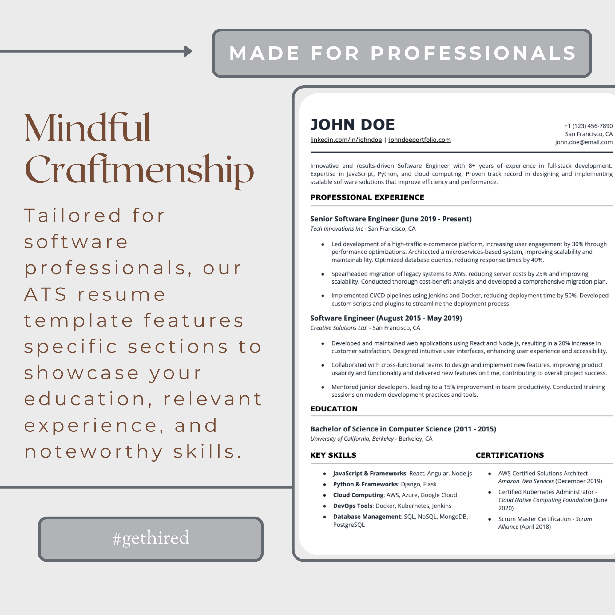 ATS Optimized Resume Template