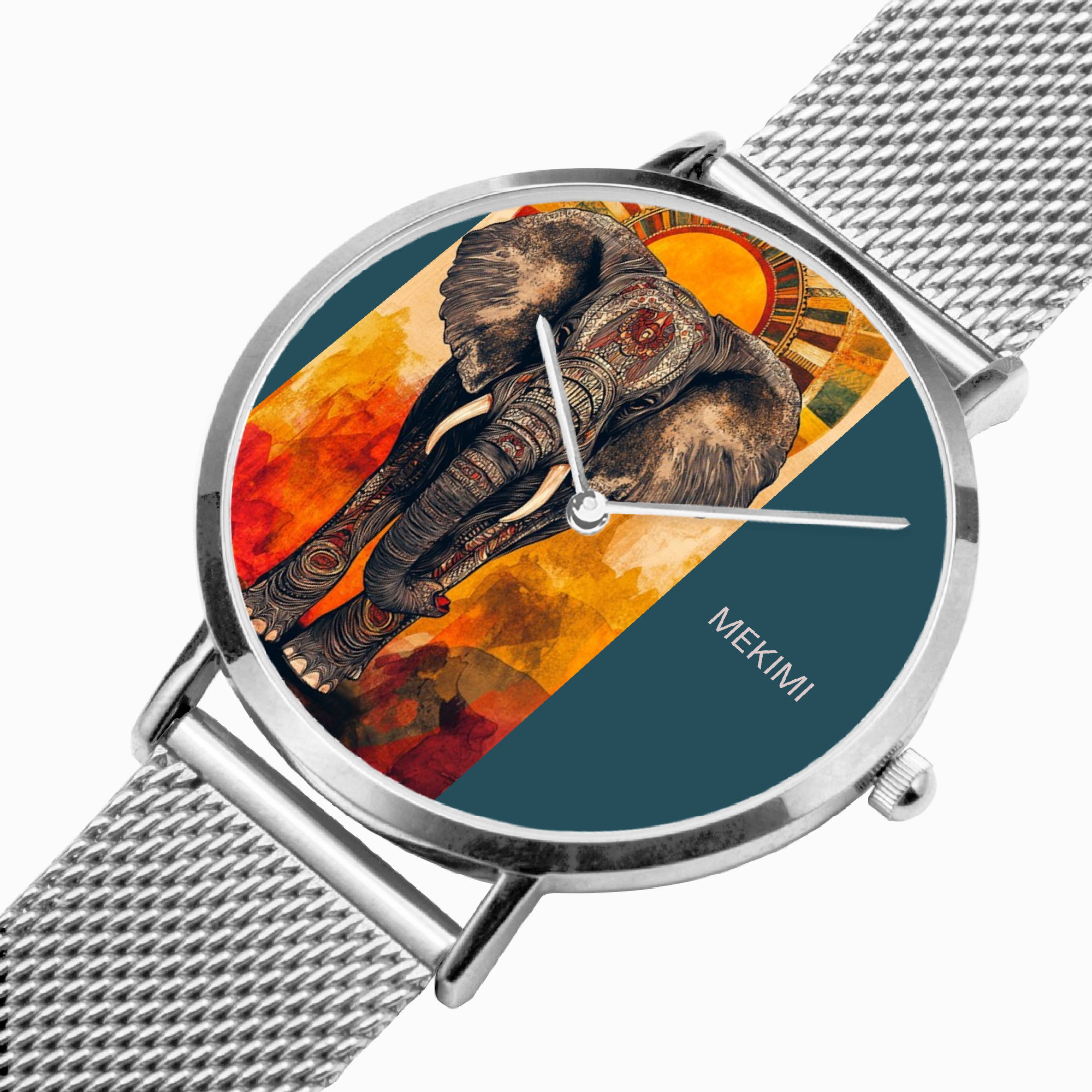 MEKIMI WATCH- Decorated Elephant Artwork Watch