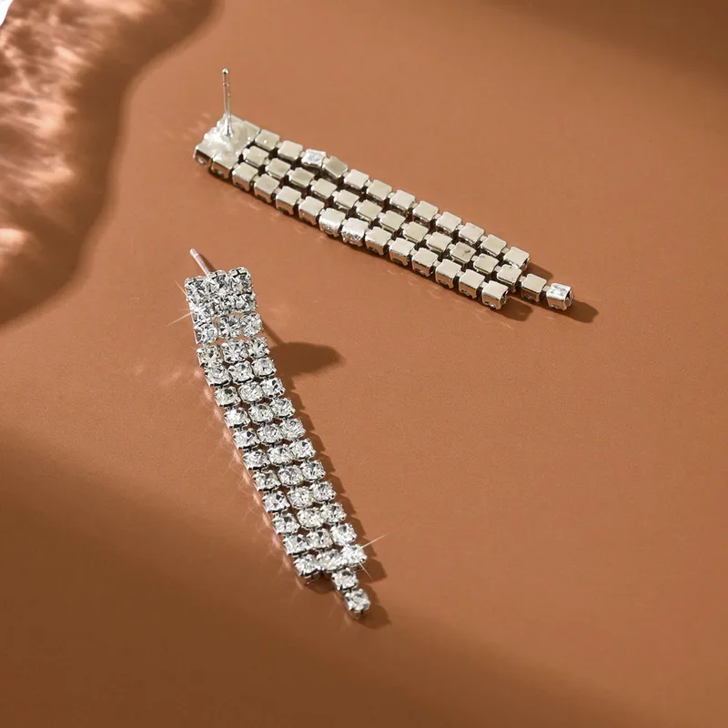 MEKIMI JEWELRY- Elegant Long Tassel Chain Earrings